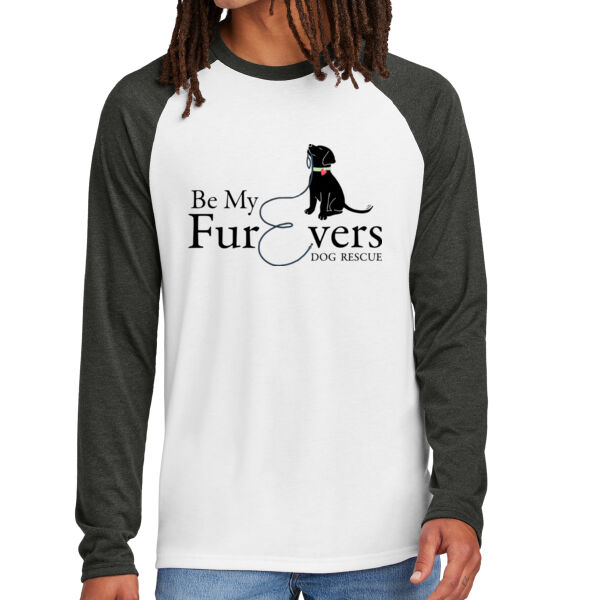 Allmade Unisex Tri-Blend Long Sleeve Colorblock Raglan - Printed Logo Thumbnail